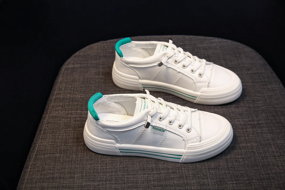 Fashion Spring Autumn Women's Vulcanize Shoes Spring Casual Classic PU Leather Lace-up Shoes Women Sport White Shoes Sneakers
Fashion Spring Autumn Women's Vulcanize Shoes Spring Casual Classic PU Leather Lace-up Shoes Women Sport White Shoes Sneakers