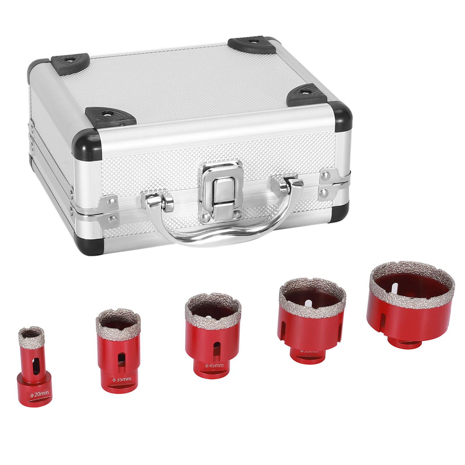 Diamond Core Bit Set M14 For Tiles Porcelain Stoneware 5pcs Diamond Coated Core Hole Saw Finger Bit Dense Diamond Layer
Diamond Core Bit Set M14 For Tiles Porcelain Stoneware 5pcs Diamond Coated Core Hole Saw Finger Bit Dense Diamond Layer