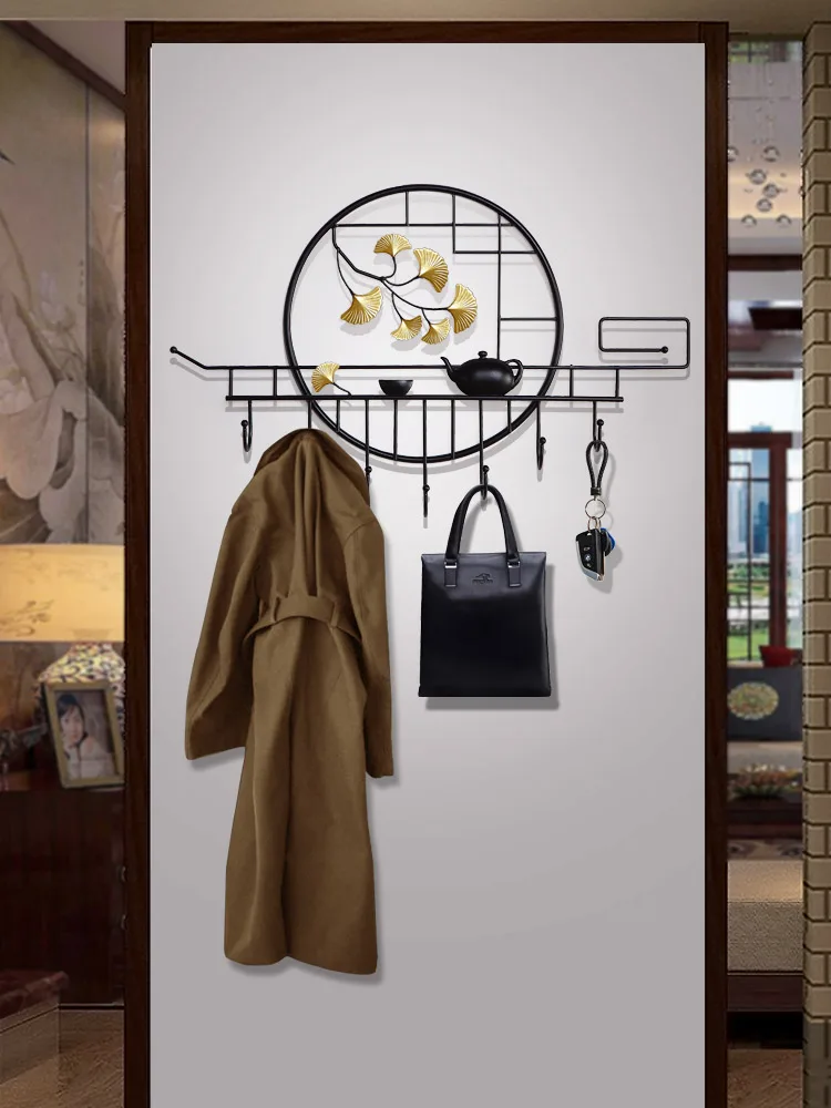 zq New Chinese Style No Punching Hang Coat Rack Wall-Mounted Clothes Hook Hallway Shoe Cabinet Hook Storage Rack
zq New Chinese Style No Punching Hang Coat Rack Wall-Mounted Clothes Hook Hallway Shoe Cabinet Hook Storage Rack