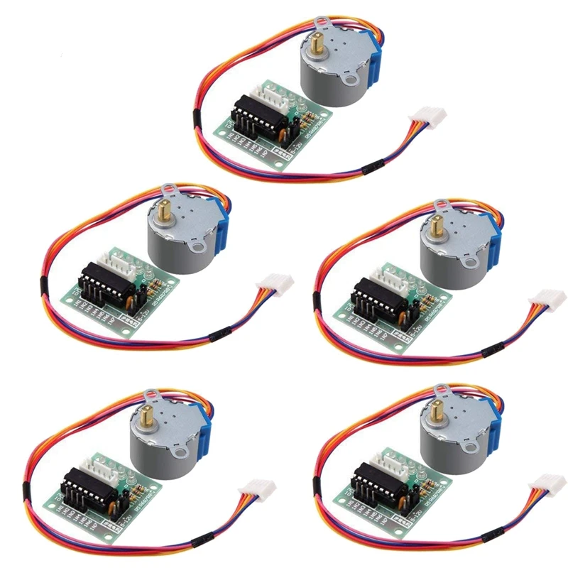 

5Pcs ULN2003 28BYJ-48 4-Phase Stepper Motor with 5V Drive Board for Arduino PI PIC Raspberry Pi