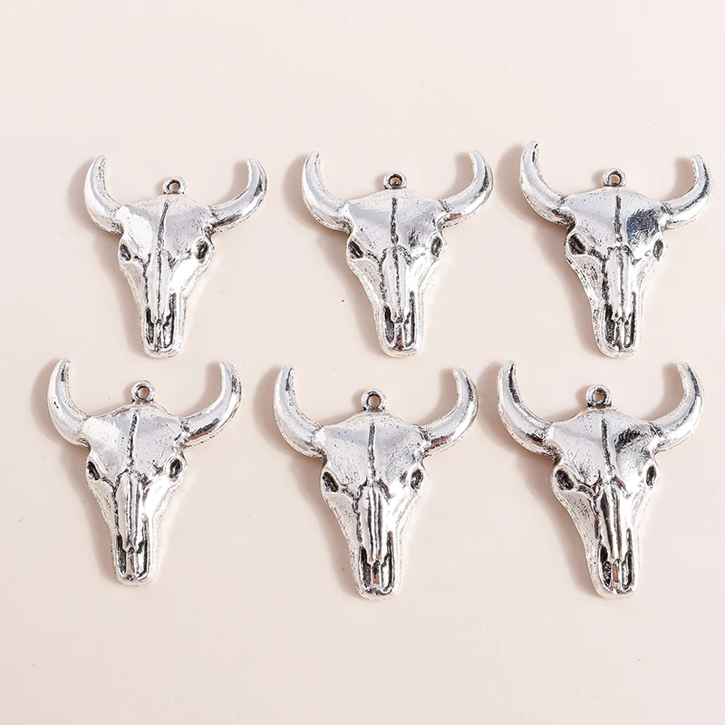 5pcs 29*32mm Charms Pendants Bull Charms for Jewelry Making Accessories Animal Cow Head Necklaces Earrings Jewelry Findings
5pcs 29*32mm Charms Pendants Bull Charms for Jewelry Making Accessories Animal Cow Head Necklaces Earrings Jewelry Findings