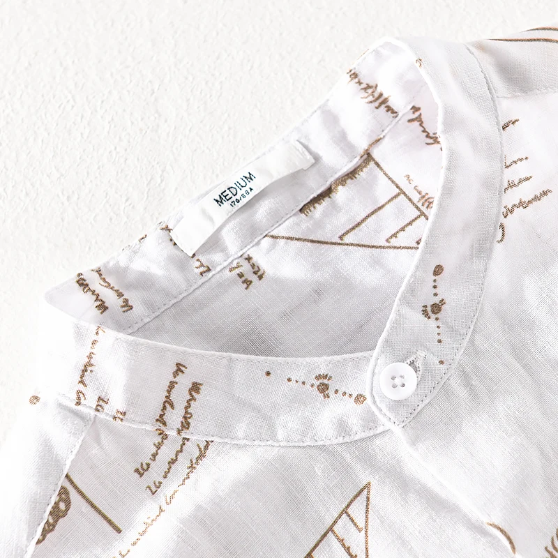 Pure linen short-sleeved brand summer shirt men casual fashion shirts for men stand collar breathable shirts male overhemd
Pure linen short-sleeved brand summer shirt men casual fashion shirts for men stand collar breathable shirts male overhemd