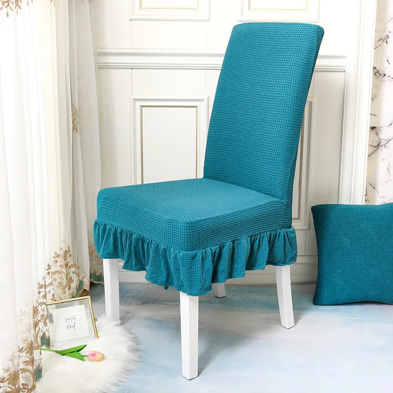 Plaid Waterproof Lace Skirt Elastic Wedding Decoration Chair Cover Simple Fresh Hotel Banquet Dining Room Chair Slipcover
Plaid Waterproof Lace Skirt Elastic Wedding Decoration Chair Cover Simple Fresh Hotel Banquet Dining Room Chair Slipcover