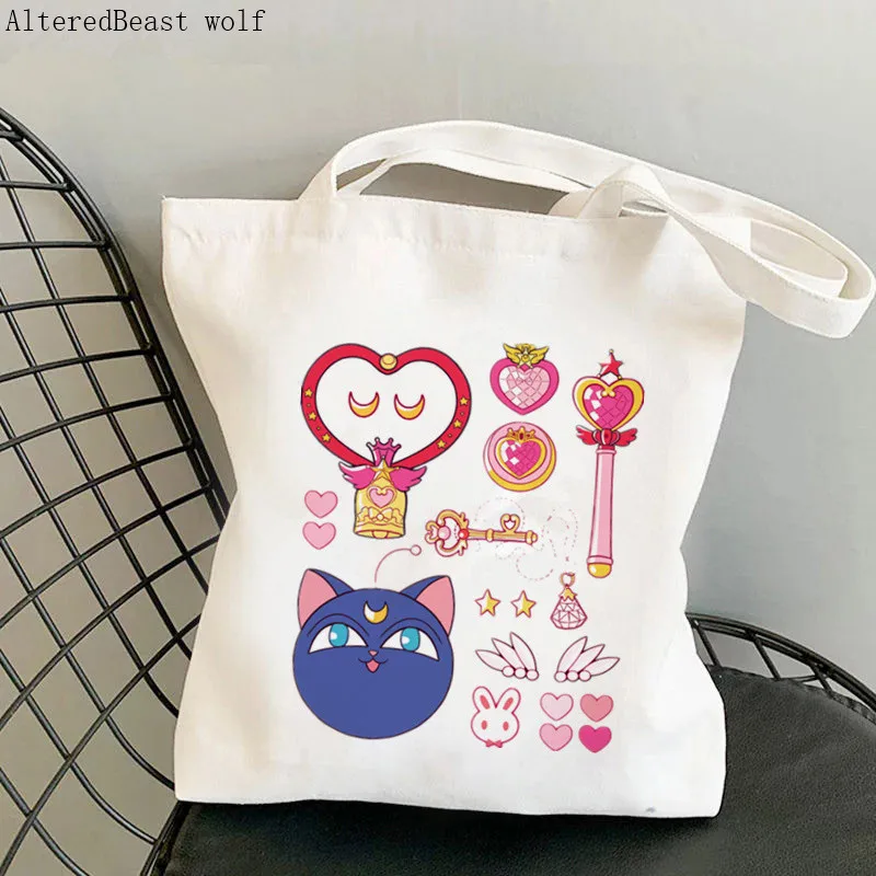 Women Shopper bag Chibi-moon Starter Kit Meow Bag Harajuku Shopping Canvas Shopper Bag girl handbag Tote Shoulder Lady Bag
Women Shopper bag Chibi-moon Starter Kit Meow Bag Harajuku Shopping Canvas Shopper Bag girl handbag Tote Shoulder Lady Bag