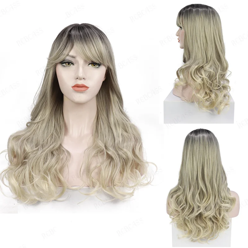 Rebcass Long Wave Synthetic Wigs with Bangs Party Daily Use Cosplay Wig for Women Natural Curly Hair Durable High Tempereature
Rebcass Long Wave Synthetic Wigs with Bangs Party Daily Use Cosplay Wig for Women Natural Curly Hair Durable High Tempereature