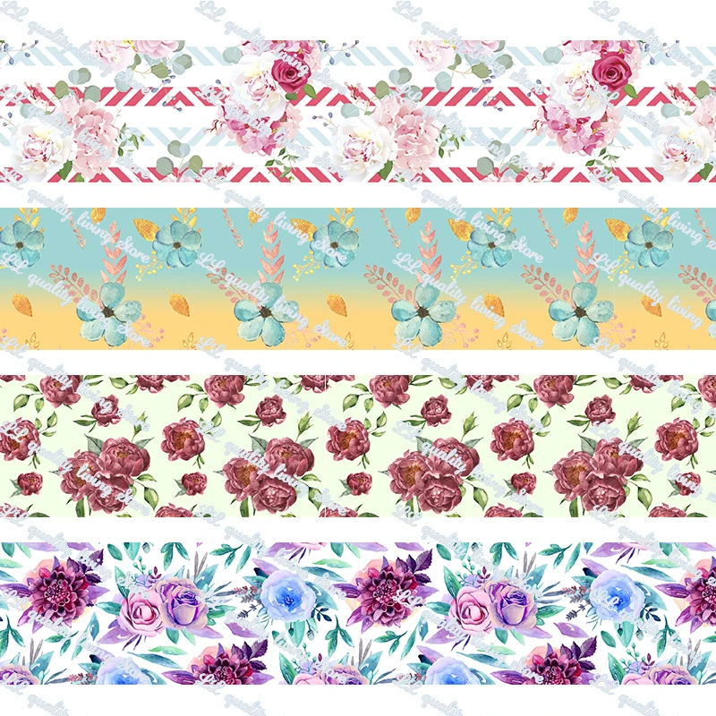 Custom Flower print elastic ribbon flowers printed grosgrain ribbons hairbow fabric DIY Valentine decoration band 50 yards
Custom Flower print elastic ribbon flowers printed grosgrain ribbons hairbow fabric DIY Valentine decoration band 50 yards