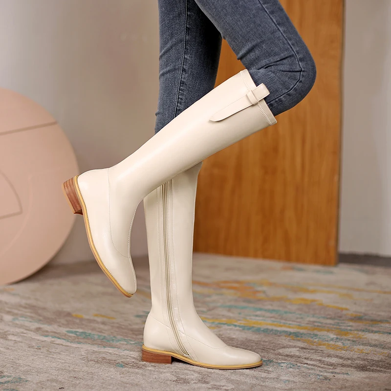 MoonMeek 2021 New Arrival Knee High Boots Med Heels Round Toe Winter Women Boots High Quality Solid Color Ladies Shoes
MoonMeek 2021 New Arrival Knee High Boots Med Heels Round Toe Winter Women Boots High Quality Solid Color Ladies Shoes