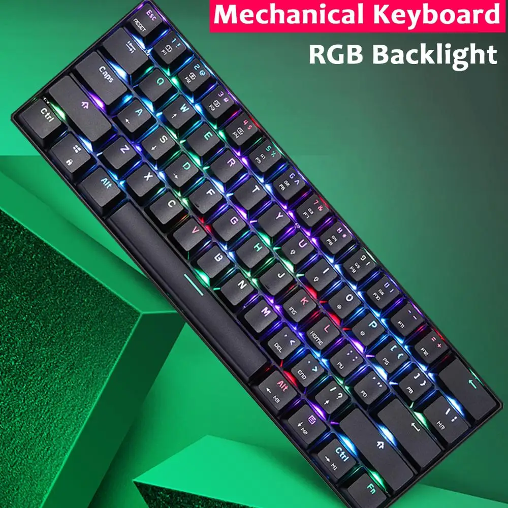 Механическая мини-клавиатура Motospeed 61Key с RGB-подсветкой, игровые клавиатуры для геймерского компьютера
Механическая мини-клавиатура Motospeed 61Key с RGB-подсветкой, игровые клавиатуры для геймерского компьютера