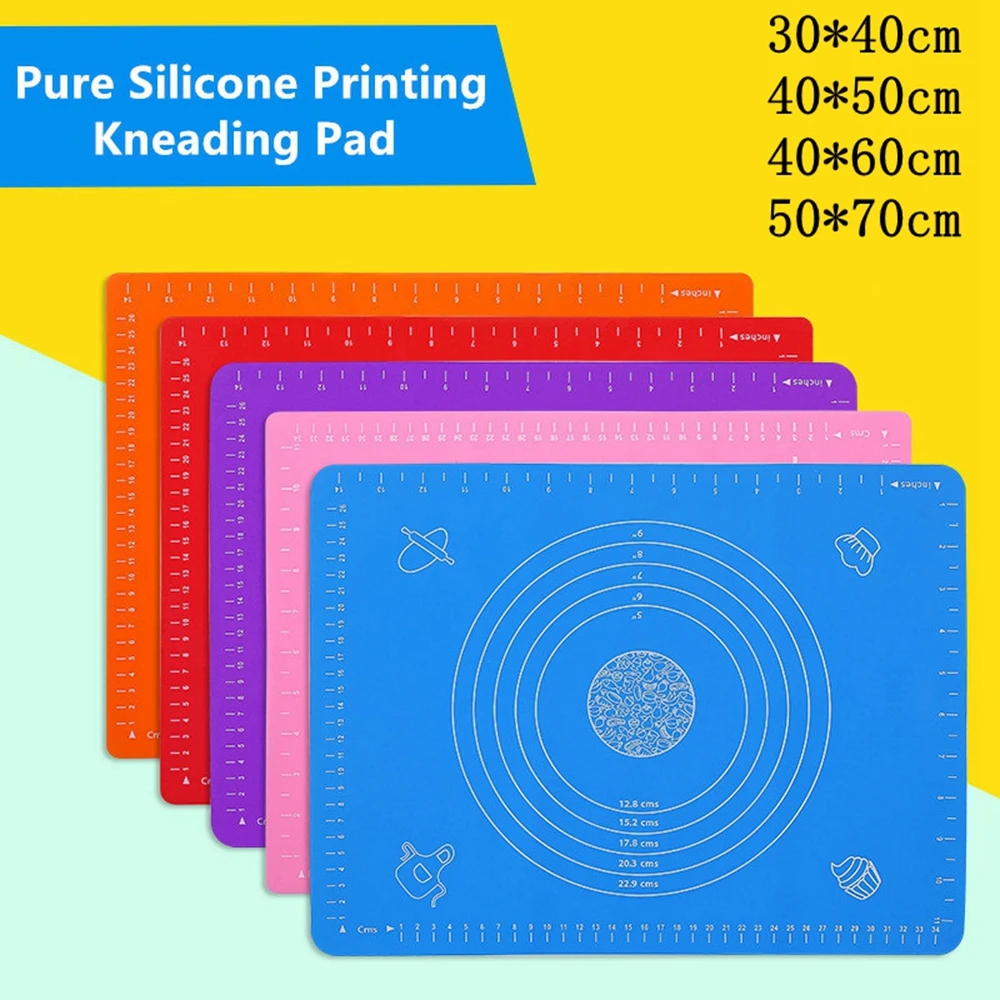 Non-Stick Silicone Mat Rolling Dough Liner Pad Pastry Bakeware Paste Flour Table Sheet Baking Tools for Cakes Kitchen Tools
Non-Stick Silicone Mat Rolling Dough Liner Pad Pastry Bakeware Paste Flour Table Sheet Baking Tools for Cakes Kitchen Tools