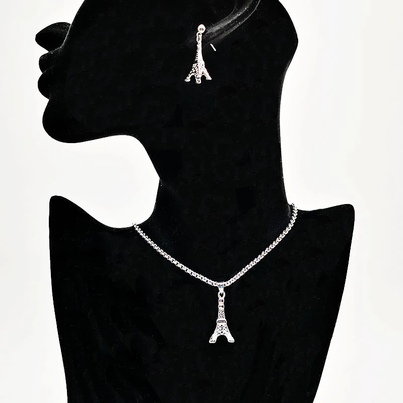 316L Stainless steel Eiffel tower women Jewelry set Gold color Eiffel tower necklace earrings set
316L Stainless steel Eiffel tower women Jewelry set Gold color Eiffel tower necklace earrings set