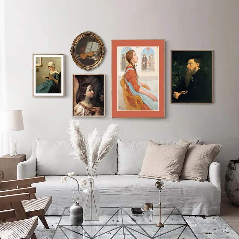 Portrait Unframed Classical Canvas Printings Posters 3d Wall Decor Minimalist Living Room Decoration Vintage Room Decor
Portrait Unframed Classical Canvas Printings Posters 3d Wall Decor Minimalist Living Room Decoration Vintage Room Decor