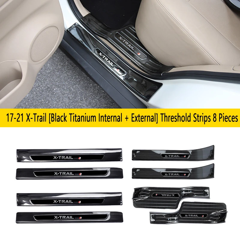 Stainless steel Plate Door Sill Welcome Pedal Car Styling Accessories (inside + outside ) for Nissan X-Trail Trail 2017-2019
Stainless steel Plate Door Sill Welcome Pedal Car Styling Accessories (inside + outside ) for Nissan X-Trail Trail 2017-2019