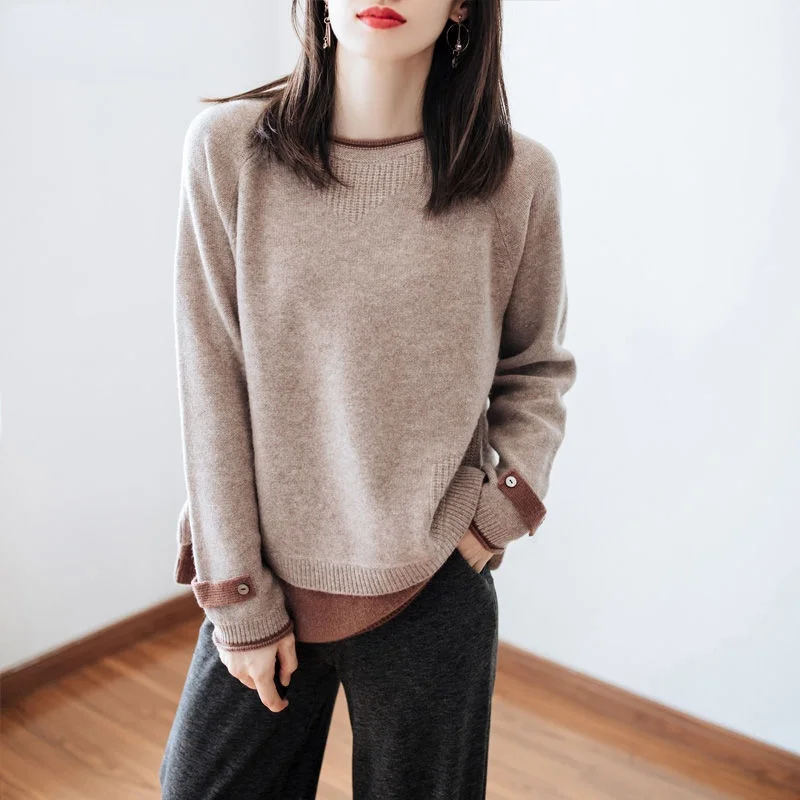 2021 Autumn Winter Women New Casual Thick Loose Knitted Sweater Female O-neck Long Sleeve Pullovers Ladies Vintage Jumpers P212
2021 Autumn Winter Women New Casual Thick Loose Knitted Sweater Female O-neck Long Sleeve Pullovers Ladies Vintage Jumpers P212