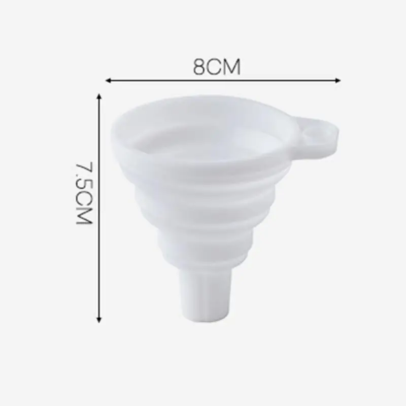 Складная силиконовая воронка для бутылки с водой емкость переноса жидкого