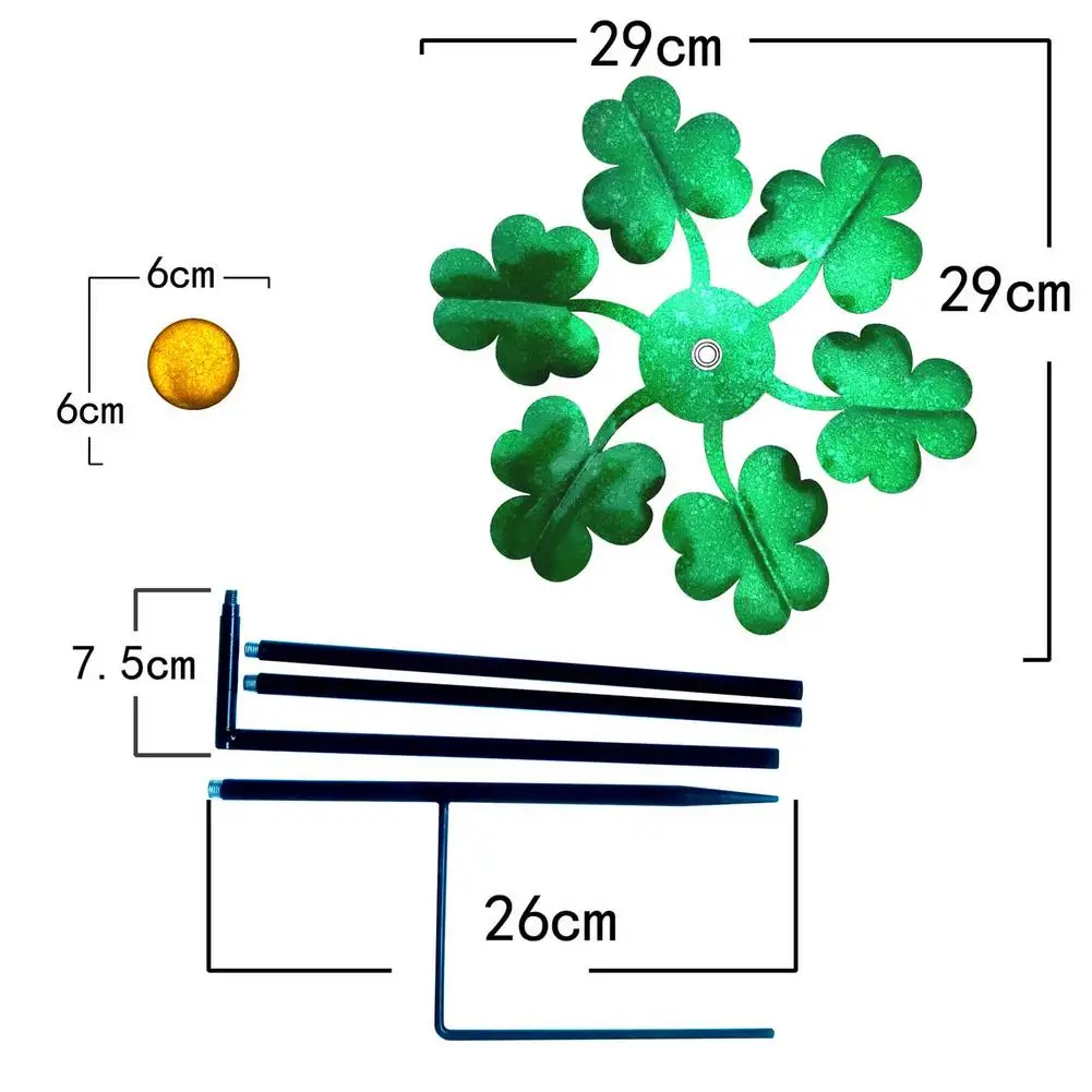 Outdoor Decorative Leaf Wind Spinner Wrought Iron Windmill Garden Rotary Windmill Decor Yard Lawn Garden Bird Repeller
Outdoor Decorative Leaf Wind Spinner Wrought Iron Windmill Garden Rotary Windmill Decor Yard Lawn Garden Bird Repeller