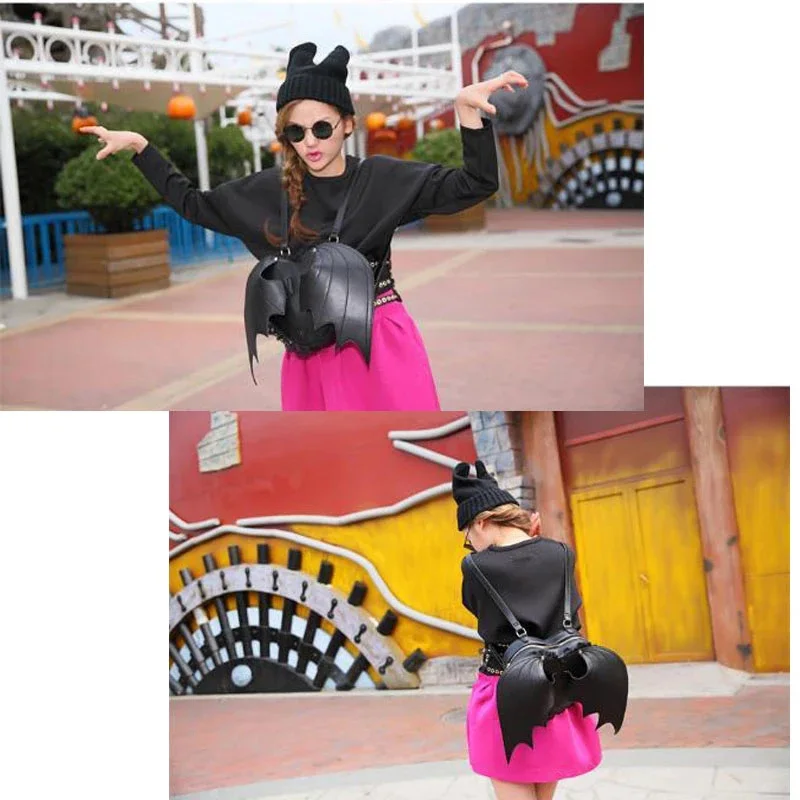Women Backpack Bat Wing Backpack Punk Stylish Newest School Bag for Girls Bat Bag Angel Wings Backpack Cute Little Devil Package
Women Backpack Bat Wing Backpack Punk Stylish Newest School Bag for Girls Bat Bag Angel Wings Backpack Cute Little Devil Package