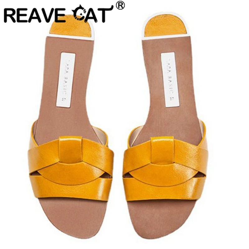 Женские сандалии на плоской подошве REAVE CAT, летние пляжные шлепанцы разных цветов, черные, желтые, A4585, 2022
Женские сандалии на плоской подошве REAVE CAT, летние пляжные шлепанцы разных цветов, черные, желтые, A4585, 2022