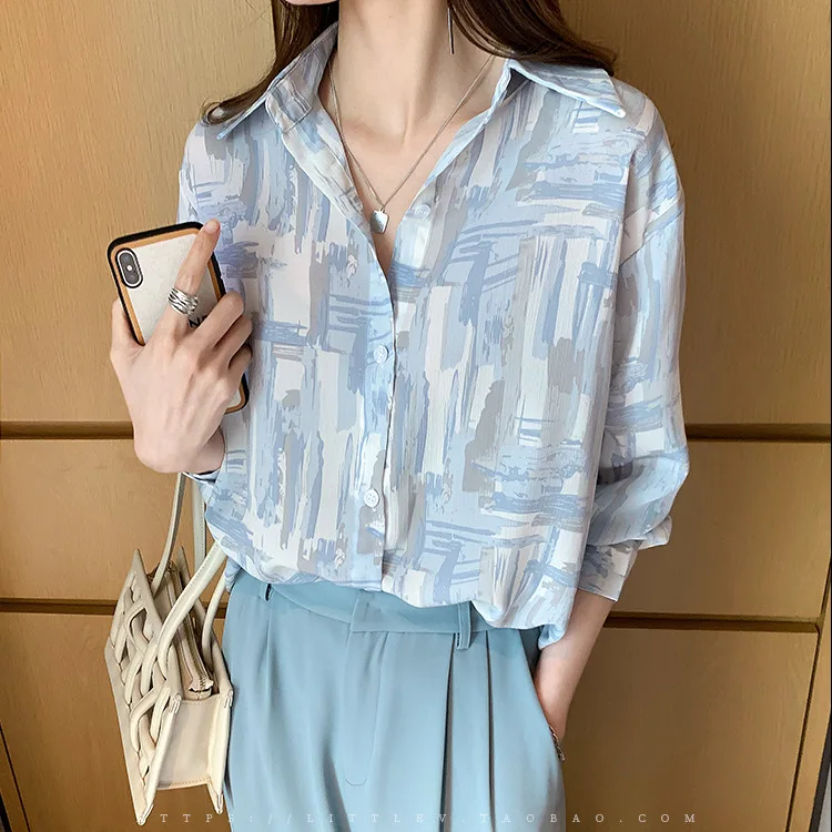 Shirt women's French style 2021 new all-match thin temperament long-sleeved blouse top
Shirt women's French style 2021 new all-match thin temperament long-sleeved blouse top