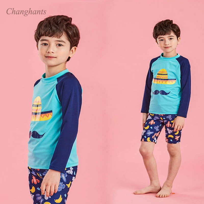 2-12Y Boys Rash Guards Children 2 Pieces Swimwear Blue Patchwork Kids Long Sleeve Bathing Child Surf Suit Teens Water Sport Wear
2-12Y Boys Rash Guards Children 2 Pieces Swimwear Blue Patchwork Kids Long Sleeve Bathing Child Surf Suit Teens Water Sport Wear