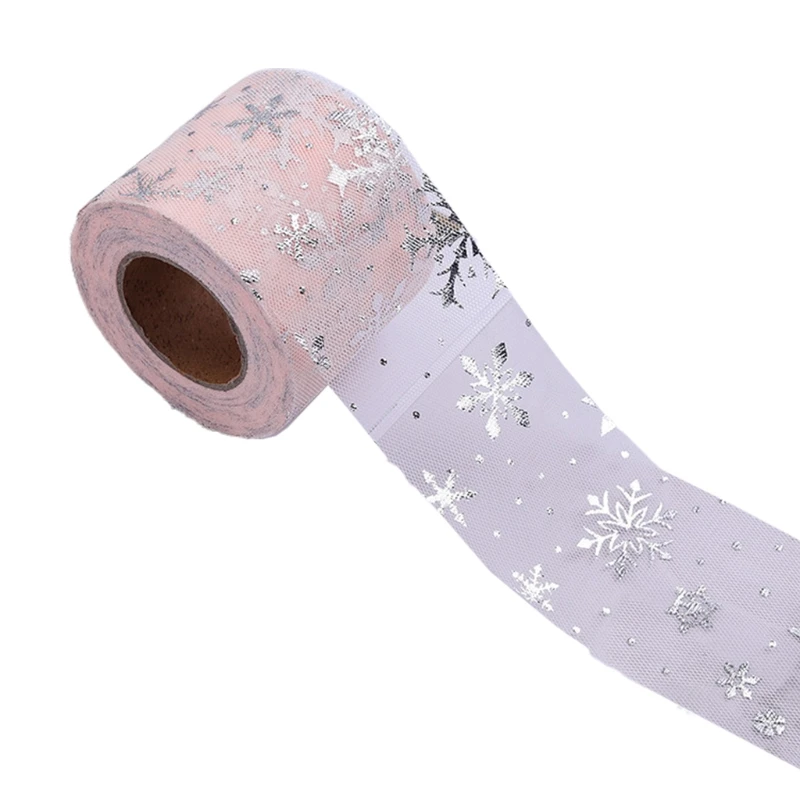 K1ME Romantic Tulle Rolls 6cm 25Yards Snowflake Pattern Tulle Netting Tulle For Sewing Birthday Wedding Party Decoration
K1ME Romantic Tulle Rolls 6cm 25Yards Snowflake Pattern Tulle Netting Tulle For Sewing Birthday Wedding Party Decoration