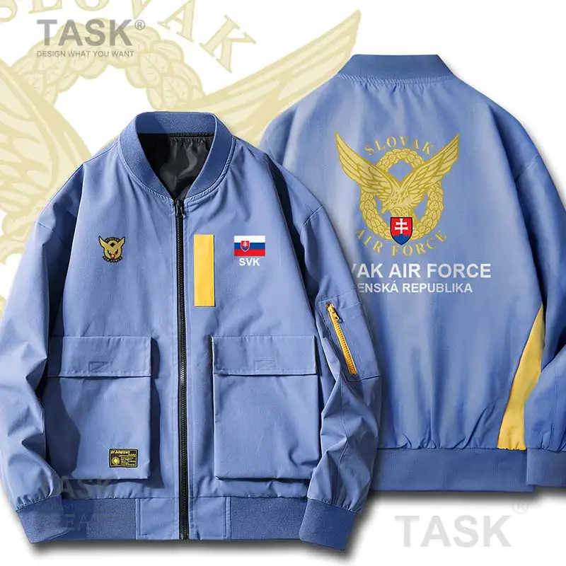 

Air Force Slovak Republic Slovakia SVK Men Flight Pilot Air Force Coat Military Army Jackets Bomber Zipper Tooling clothes New