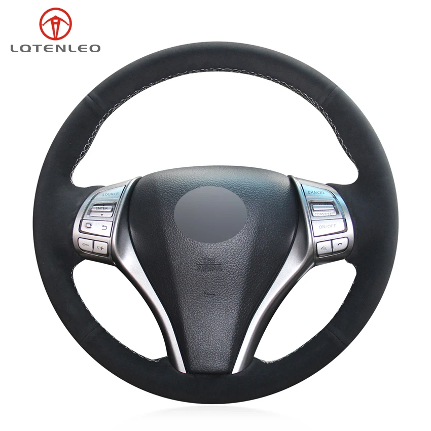 LQTENLEO Black Suede DIY Car Steering Wheel Cover For Nissan Teana 2013-2018 Altima 2013-2018 X-Trail 2014-2017 Qashqai
LQTENLEO Black Suede DIY Car Steering Wheel Cover For Nissan Teana 2013-2018 Altima 2013-2018 X-Trail 2014-2017 Qashqai