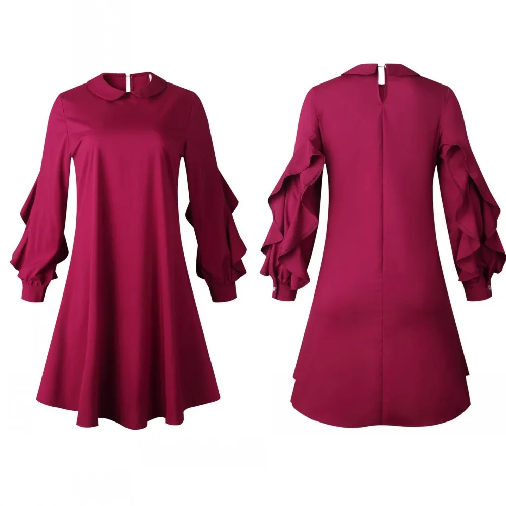 2021 Fashion Summer Women's New European And American Large Size Doll Collar Stitching Long Sleeves Casual Loose Shirt Dress
2021 Fashion Summer Women's New European And American Large Size Doll Collar Stitching Long Sleeves Casual Loose Shirt Dress