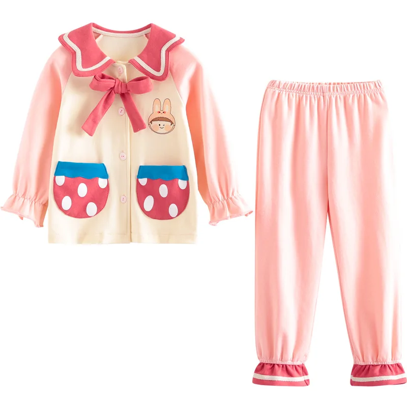 Lovely Cartoon Pajamas For Toddler Girls Single Breasted Butterfly 100% Cotton Sleepwear Children Girls Home Night Wear Clothes
Lovely Cartoon Pajamas For Toddler Girls Single Breasted Butterfly 100% Cotton Sleepwear Children Girls Home Night Wear Clothes
