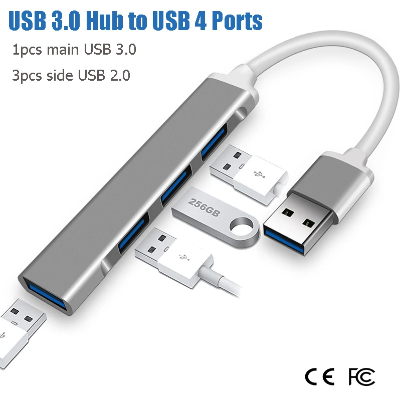 USB3.0 to 4 Ports Usb 2.0 Hub For computer and mobile phone data transmission expansion
USB3.0 to 4 Ports Usb 2.0 Hub For computer and mobile phone data transmission expansion