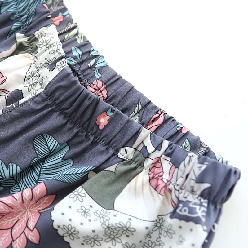 Women's Pajamas Set Short-sleeved Shorts Pajama Sets Loose Two-piece Suit for Home Sleepwear Printed Plus Size Female Pijima
Women's Pajamas Set Short-sleeved Shorts Pajama Sets Loose Two-piece Suit for Home Sleepwear Printed Plus Size Female Pijima