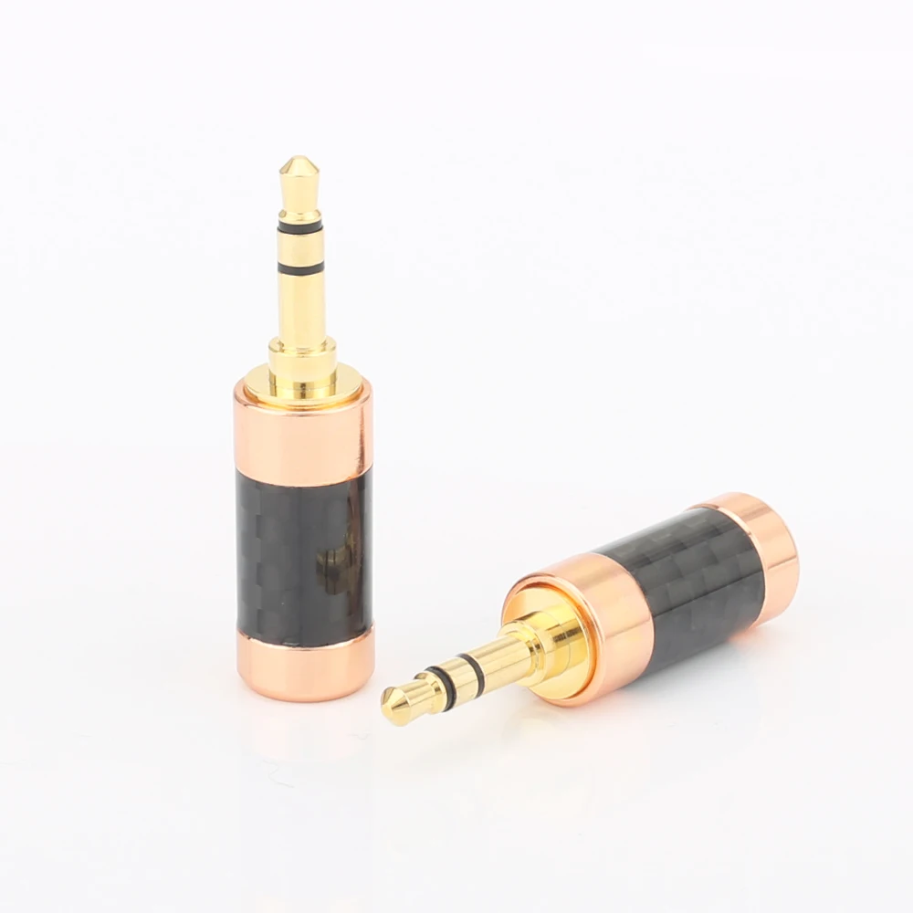 2 шт. Audiocrast H001 Hi End Tellurium Позолоченный разъем из углеродного волокна 3 5 мм стерео