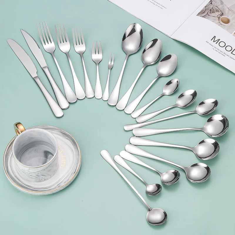 Dinnerware Set Luxury Cutlery Steel Set Quality Tableware Knives Forks Dining Dinner Set Western Food Restaurant Wholesale
Dinnerware Set Luxury Cutlery Steel Set Quality Tableware Knives Forks Dining Dinner Set Western Food Restaurant Wholesale