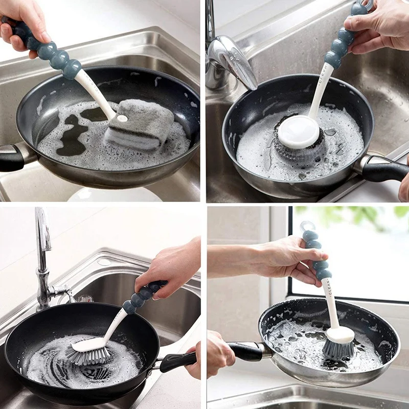 4-Piece Set Kitchen Stove Flexible Cleaning Brush with Handle Shoe Brush Plastic Pot Brush Bathroom Brush
4-Piece Set Kitchen Stove Flexible Cleaning Brush with Handle Shoe Brush Plastic Pot Brush Bathroom Brush