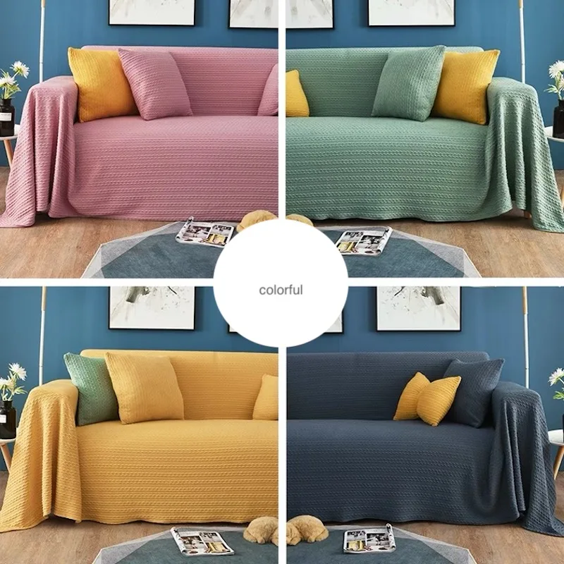 Yellow Pink Sofa Towel Throw Blanket Solid Color Knitting Sofa Covers Blanket Plaid Towel Slipcovers Protect Cover Home Decor
Yellow Pink Sofa Towel Throw Blanket Solid Color Knitting Sofa Covers Blanket Plaid Towel Slipcovers Protect Cover Home Decor