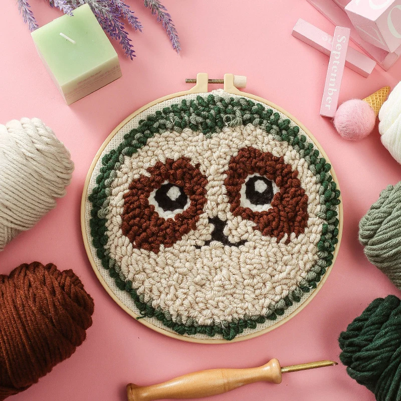 Easy DIY Punch Needle Embroidery Kit Pattern Printed Punch Needle Cross Stitch for Beginner Handmade Craft Painting Home Decor
Easy DIY Punch Needle Embroidery Kit Pattern Printed Punch Needle Cross Stitch for Beginner Handmade Craft Painting Home Decor
