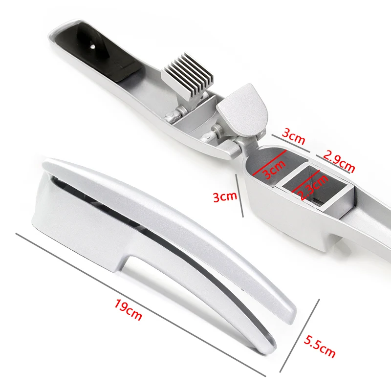 Kitchen Aluminium Garlic Press set with Silicone Tube Roller, Multifunction Cooking Tools by Leeseph
Kitchen Aluminium Garlic Press set with Silicone Tube Roller, Multifunction Cooking Tools by Leeseph