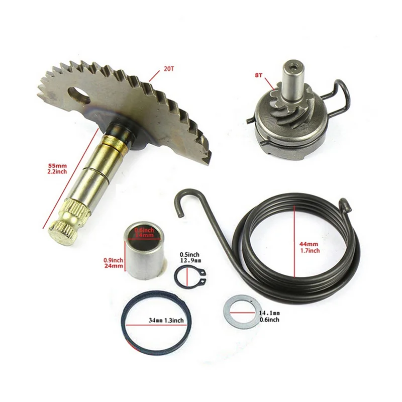 TiOODRE Kick Start Shaft Gear Set For Scooter Motorcycle For GY6 48cc 80cc 139Q Engine Steel Material Motorcycle Accessories
TiOODRE Kick Start Shaft Gear Set For Scooter Motorcycle For GY6 48cc 80cc 139Q Engine Steel Material Motorcycle Accessories