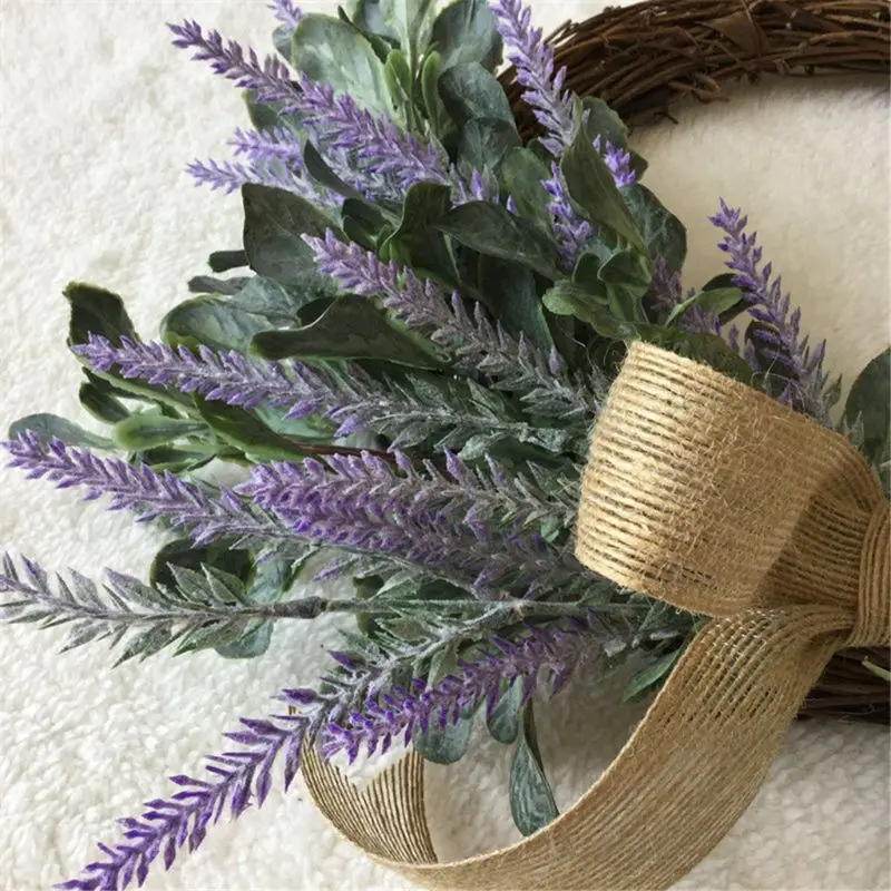 Artificial Flowers Lavender Bow Wreath Spring Wreath Outdoor for Front Door 
Artificial Flowers Lavender Bow Wreath Spring Wreath Outdoor for Front Door
