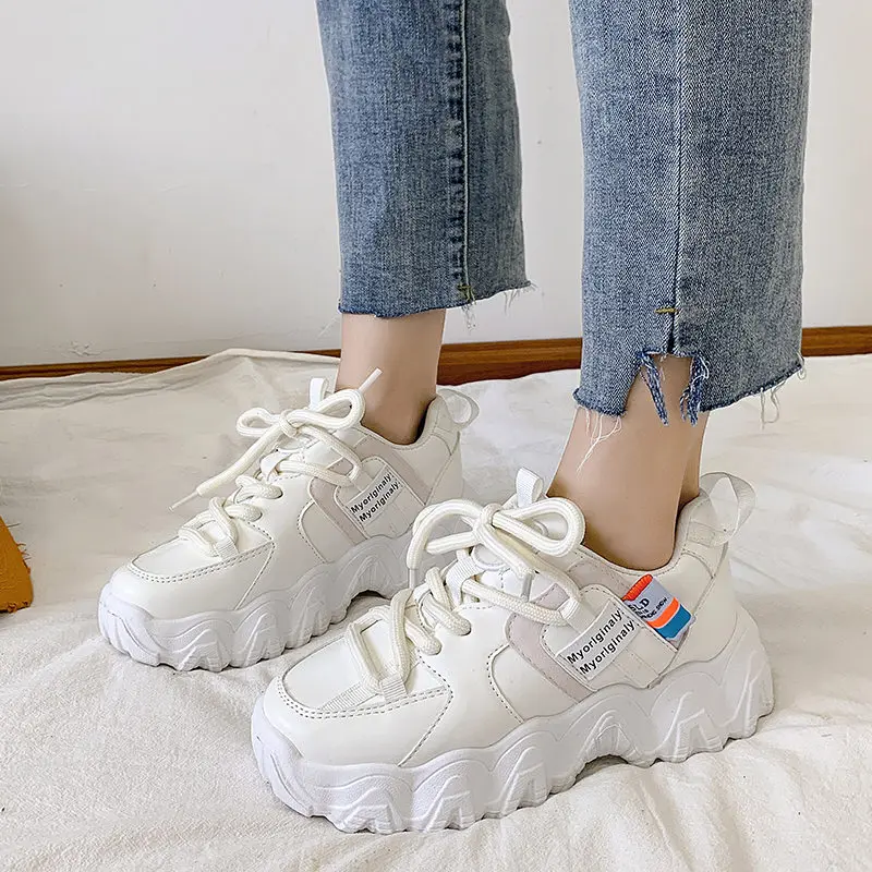 2021 Fashion Platform Women Sneakers White Green Casual Shoes Ladies Thick Sole Tennis Chunky Shoes Basket Femme Women Shoes
2021 Fashion Platform Women Sneakers White Green Casual Shoes Ladies Thick Sole Tennis Chunky Shoes Basket Femme Women Shoes