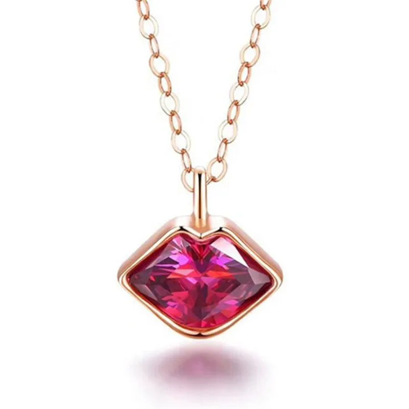New Creative Red Kiss Lips Love Sweet 925 Sterling Silver Personality Fashion Nose Crystal Lover Gift Necklaces H471
New Creative Red Kiss Lips Love Sweet 925 Sterling Silver Personality Fashion Nose Crystal Lover Gift Necklaces H471
