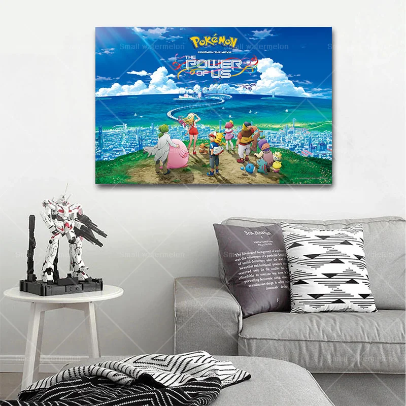 Classic Cartoon Anime Pokemon The Movie Poster Canvas Painting Wall Picture Mural Living Room Bedroom Decoration
Classic Cartoon Anime Pokemon The Movie Poster Canvas Painting Wall Picture Mural Living Room Bedroom Decoration