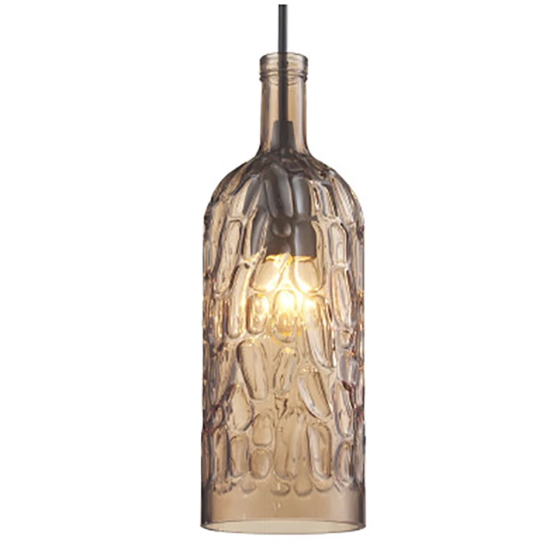 Loft modern colorful winebottle Glass Pendant Lights cord E27 LED lamp AC 110V 220V for Kitchen Restaurant Living Room Cafe Bar
Loft modern colorful winebottle Glass Pendant Lights cord E27 LED lamp AC 110V 220V for Kitchen Restaurant Living Room Cafe Bar