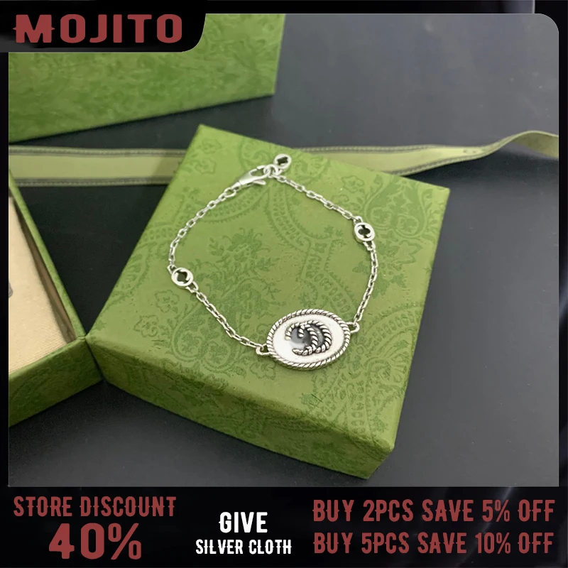 S925 Sterling Silver Classic Twist GG Fritillary Bracelet Fashionable Simple 3G Original High Quality Luxury Jewelry Party Gift
S925 Sterling Silver Classic Twist GG Fritillary Bracelet Fashionable Simple 3G Original High Quality Luxury Jewelry Party Gift