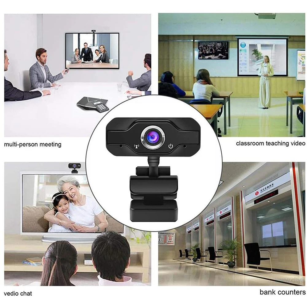 1080P HD Webcam Mini Computer PC WebCamera USB Driver-Free Built-In Dual Microphones for Live Broadcast Video Calling Conference 
1080P HD Webcam Mini Computer PC WebCamera USB Driver-Free Built-In Dual Microphones for Live Broadcast Video Calling Conference
