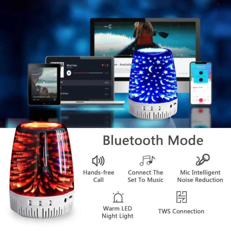 Speaker Soundbar Wireless Speaker USB Serial Bluetooth Speaker Led Colorful Light TWS Speaker Night Light Subwoofer Speaker
Speaker Soundbar Wireless Speaker USB Serial Bluetooth Speaker Led Colorful Light TWS Speaker Night Light Subwoofer Speaker