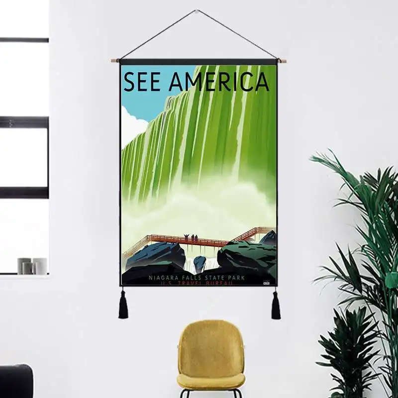 Yellowstone National Park America Travel Line Hanging Cloth Cotton Line Painting Poster Home Decor Wall Hanging Tapestry Gift
Yellowstone National Park America Travel Line Hanging Cloth Cotton Line Painting Poster Home Decor Wall Hanging Tapestry Gift