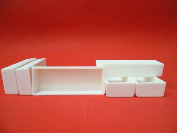 100x40x20mm 99.5%Al2O3 High Purity and Thermal Square Corundum Melting Pot /Alumina Ceramic Boat
100x40x20mm 99.5%Al2O3 High Purity and Thermal Square Corundum Melting Pot /Alumina Ceramic Boat