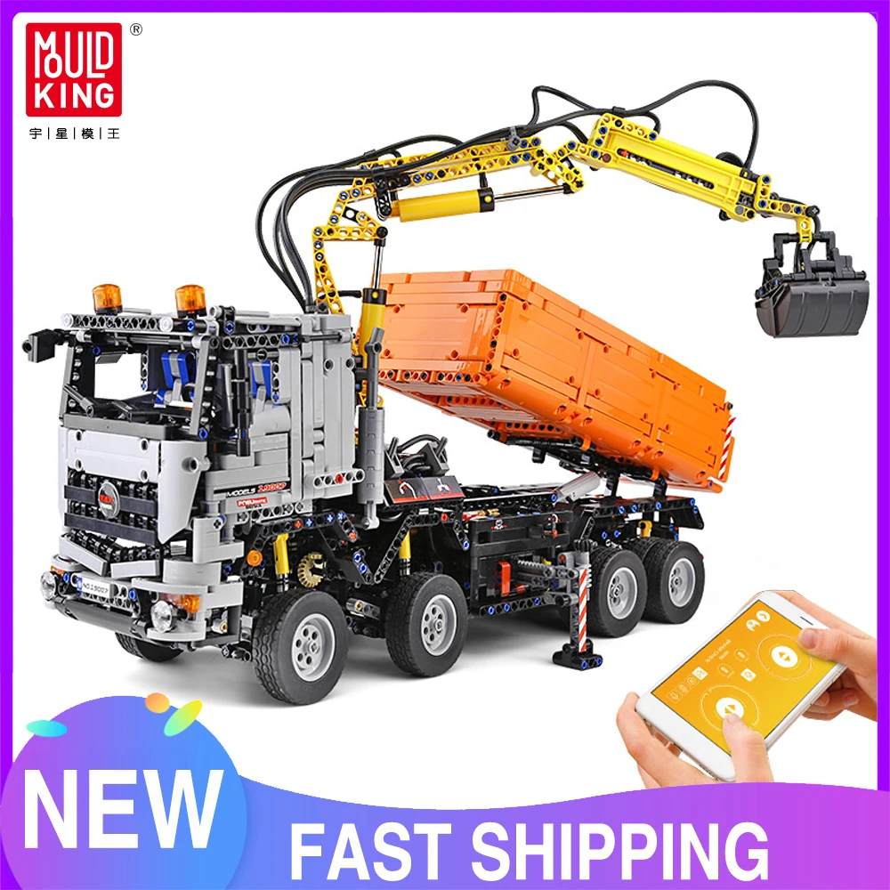 Mould King 19007 Technical App Motorized Arocs 3245 Truck Eletric Car Assembly Building Blocks Bricks Boys Toys
Mould King 19007 Technical App Motorized Arocs 3245 Truck Eletric Car Assembly Building Blocks Bricks Boys Toys