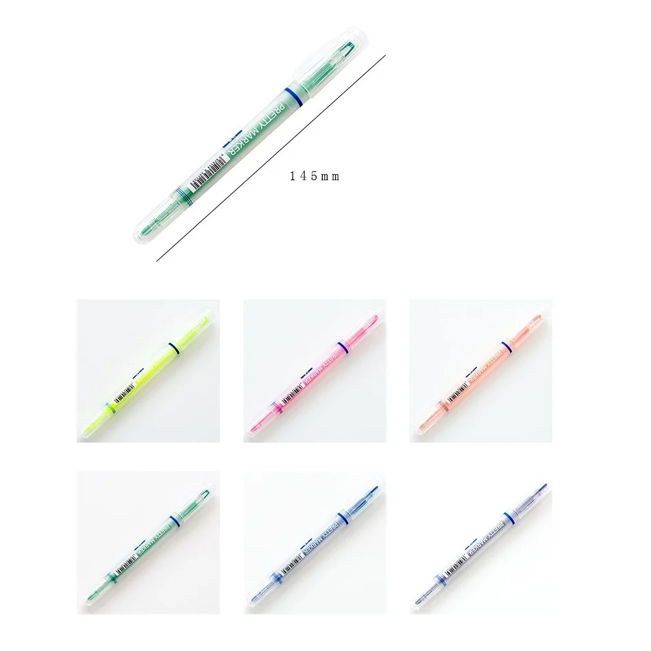6pcs Dual-side Multi Color Crystal Transparent Highlighter Pen Liquid Ink Marker Pens Stationery Office Gift School Supply H6857
6pcs Dual-side Multi Color Crystal Transparent Highlighter Pen Liquid Ink Marker Pens Stationery Office Gift School Supply H6857