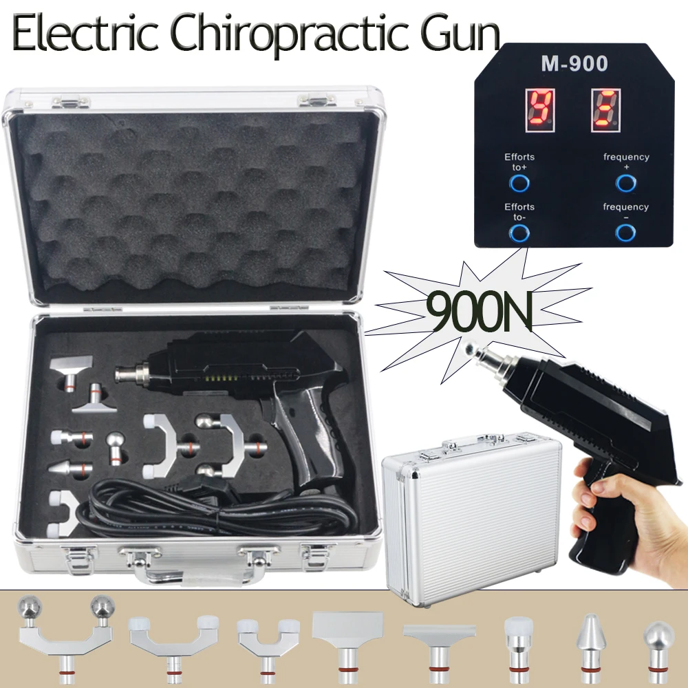 Chiropractic Adjusting Tools Electric Correction Gun Adjustable Spinal Impulse Instrument 8 Heads 900N Spine Cervical Massager
Chiropractic Adjusting Tools Electric Correction Gun Adjustable Spinal Impulse Instrument 8 Heads 900N Spine Cervical Massager